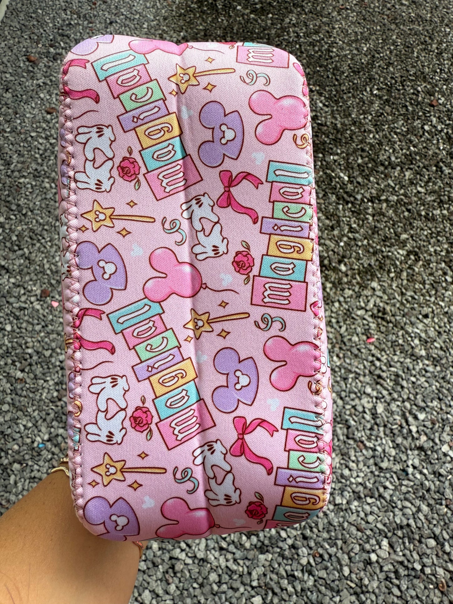 Neoprene Zipper Pouch - Magical PINK