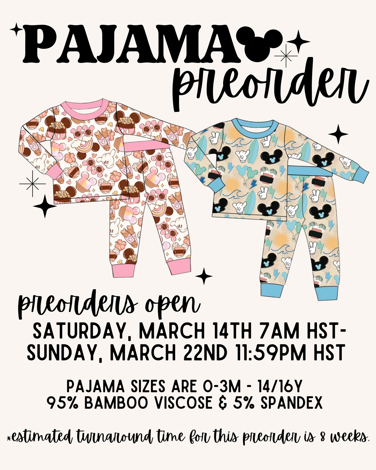 *PREORDER* Bamboo Pajamas Magical Braddah
