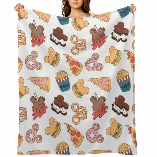 Fleece Blanket - Snacks