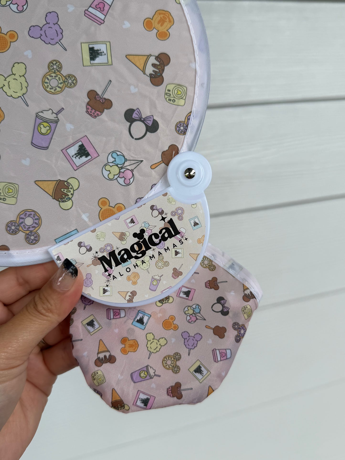 Compact Travel Fans - Snacks Pink