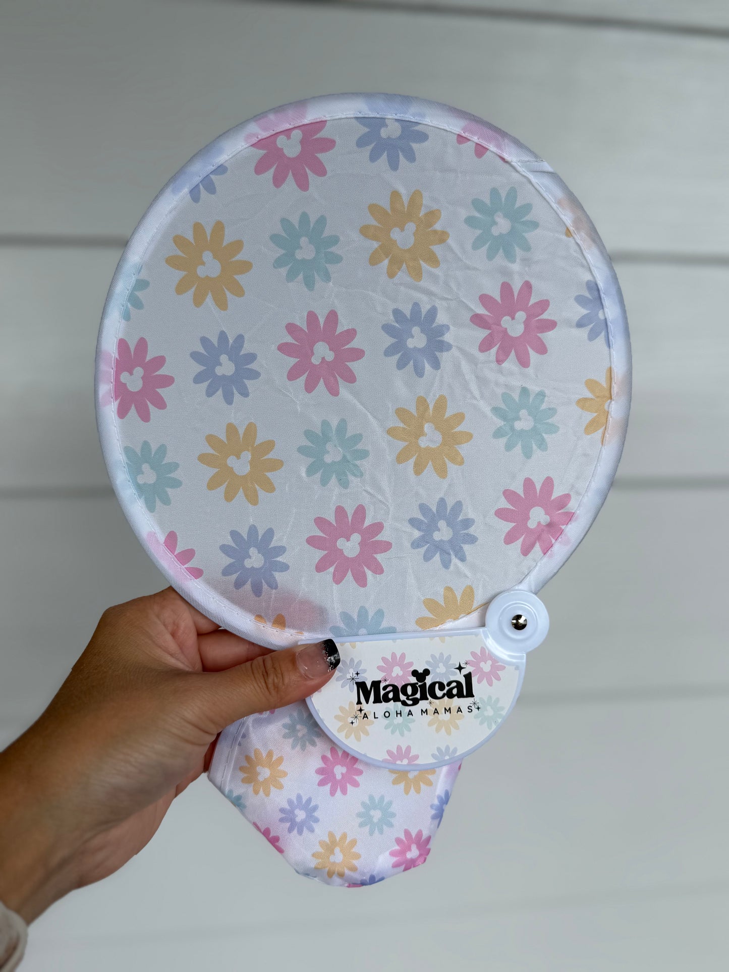 Compact Travel Fans - Pastels Mickey