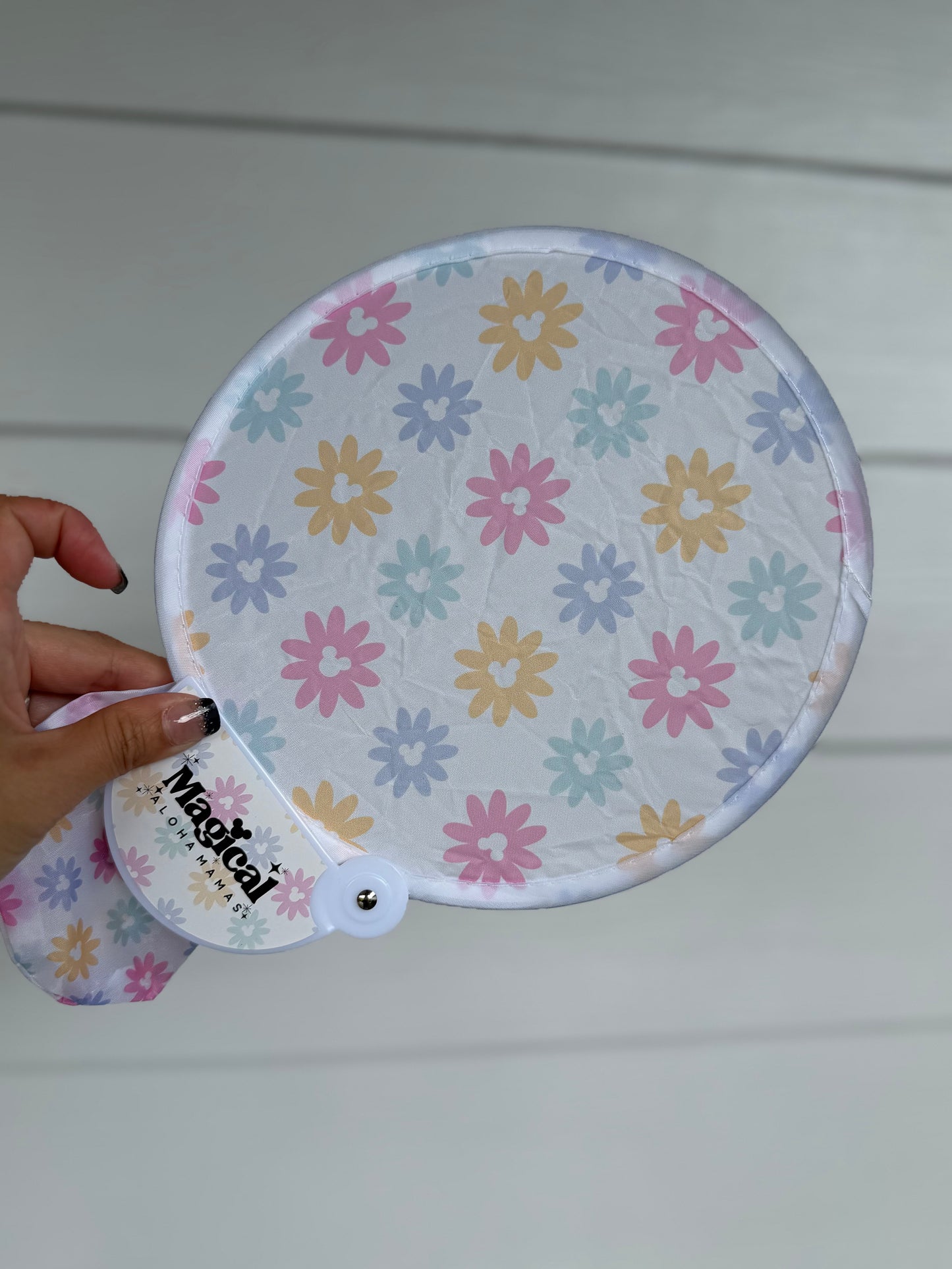 Compact Travel Fans - Pastels Mickey