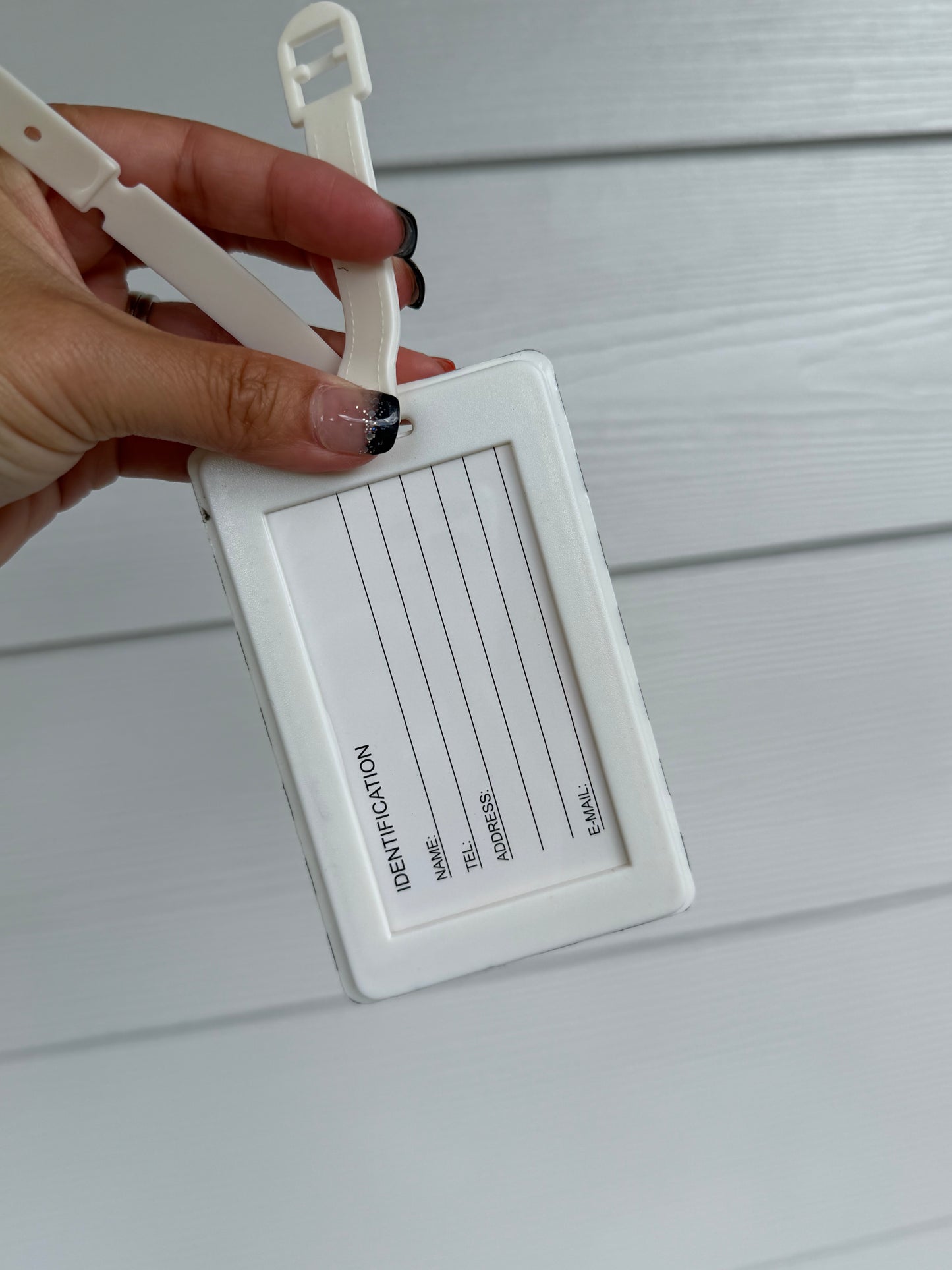 Luggage Tag - Black/White Mickey