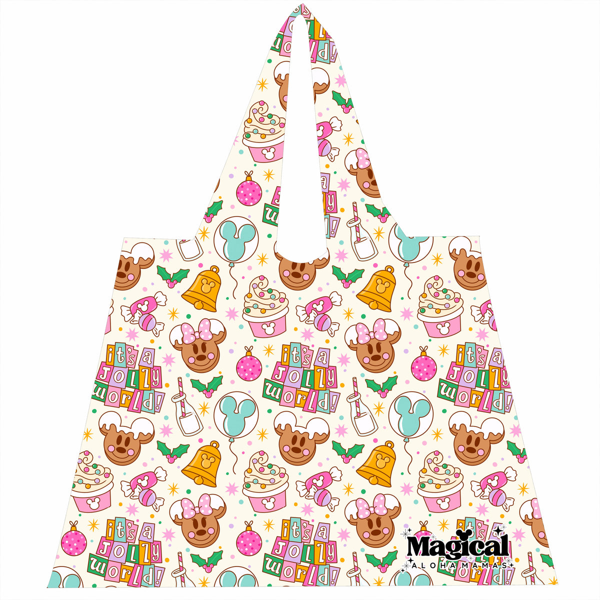 Ripstop Reusable Bag - Christmas Magic