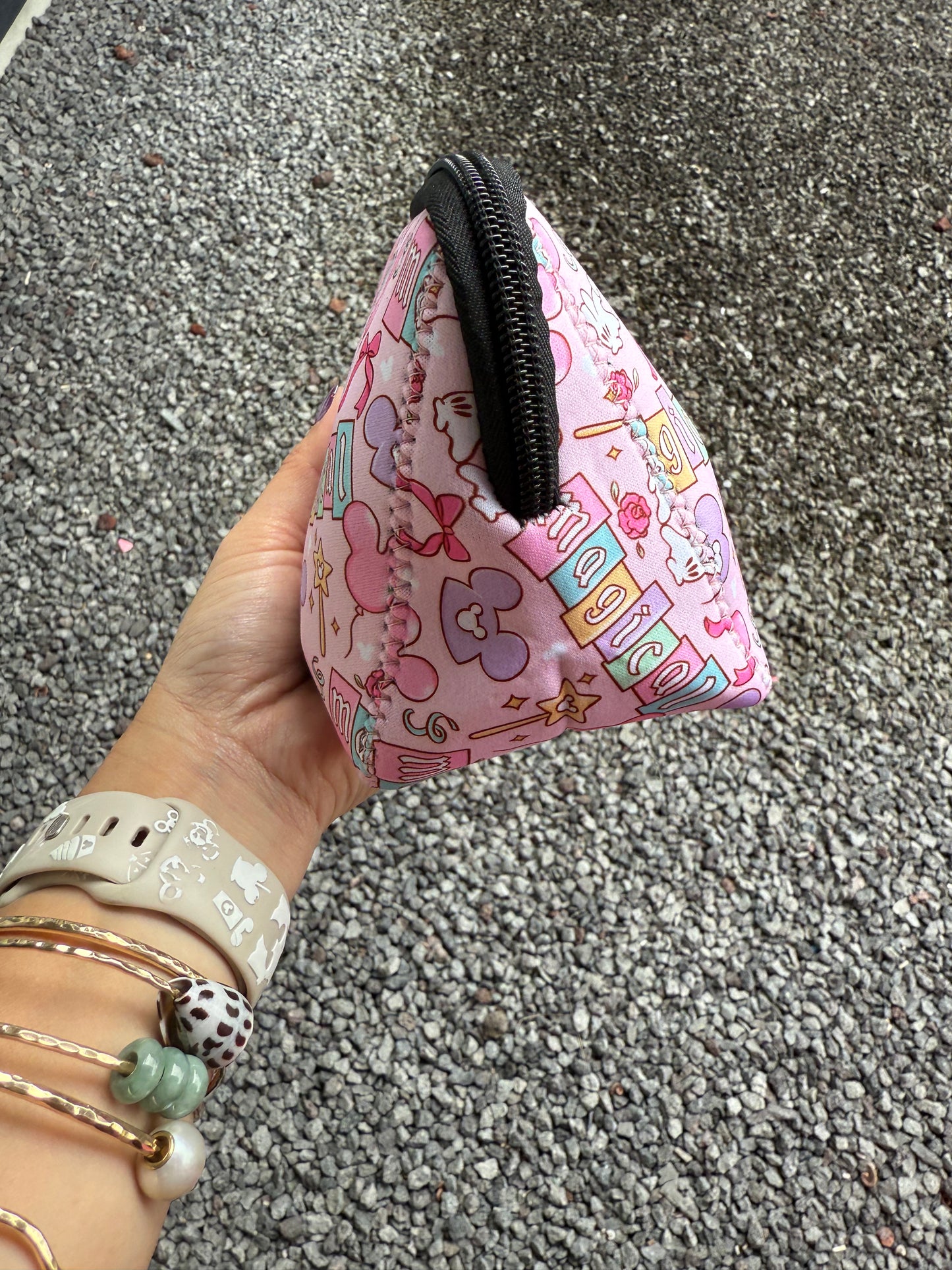Neoprene Zipper Pouch - Magical PINK