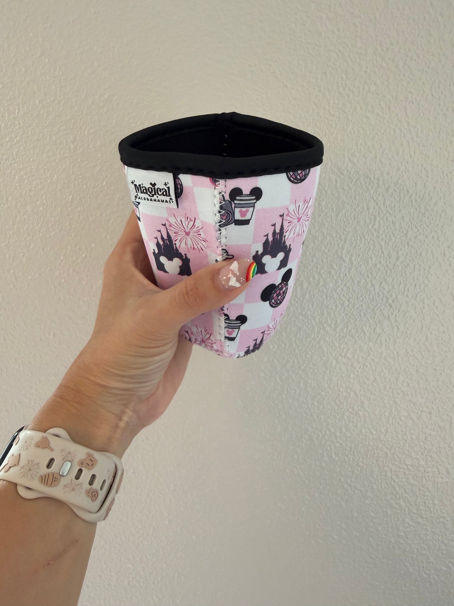 Koozie Sleeve - Main Street Magic Pink