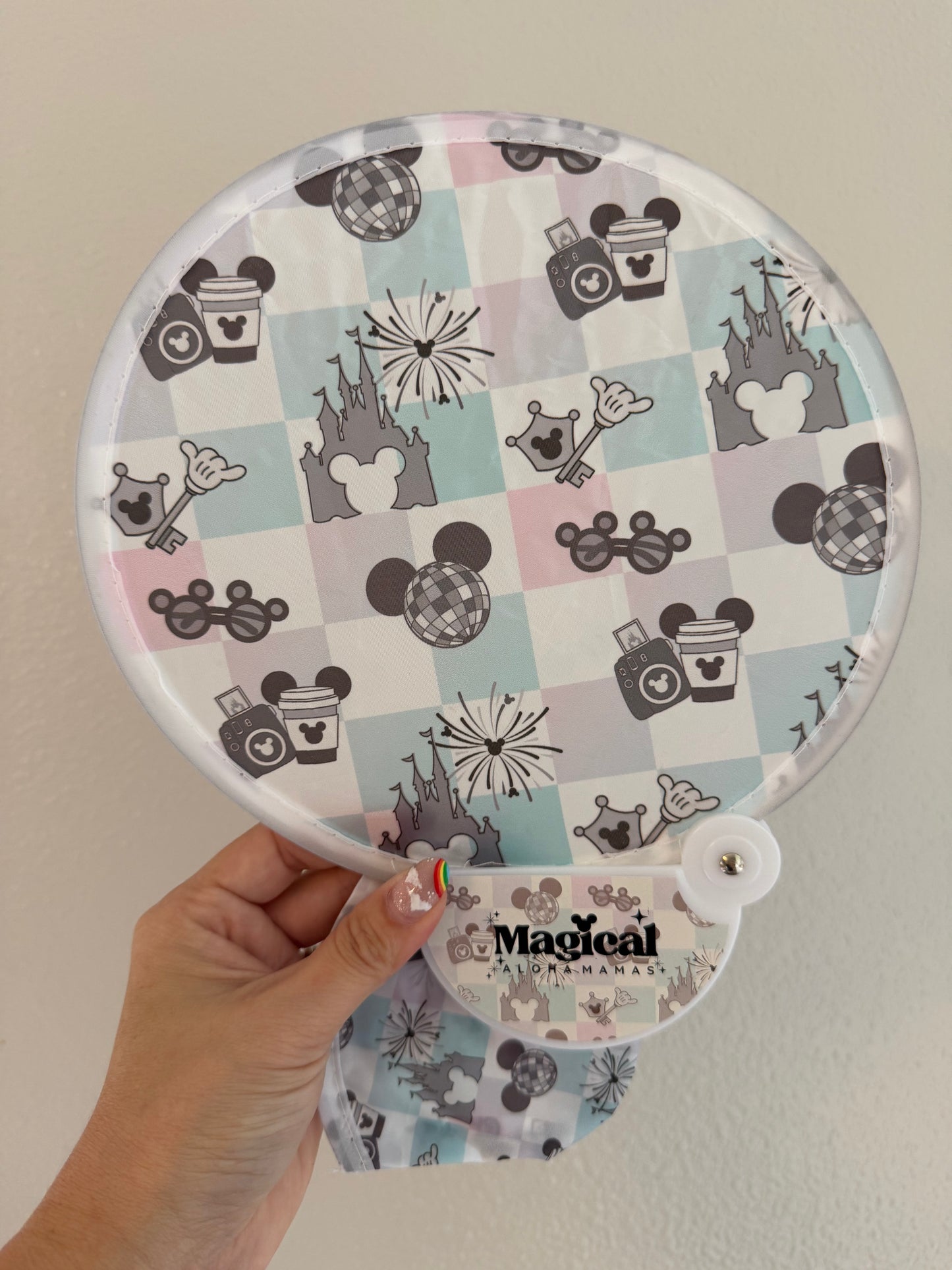 Compact Travel Fans - Main Street Magic Mermaid