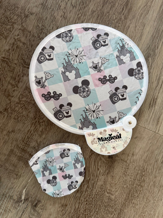 Compact Travel Fans - Main Street Magic Mermaid