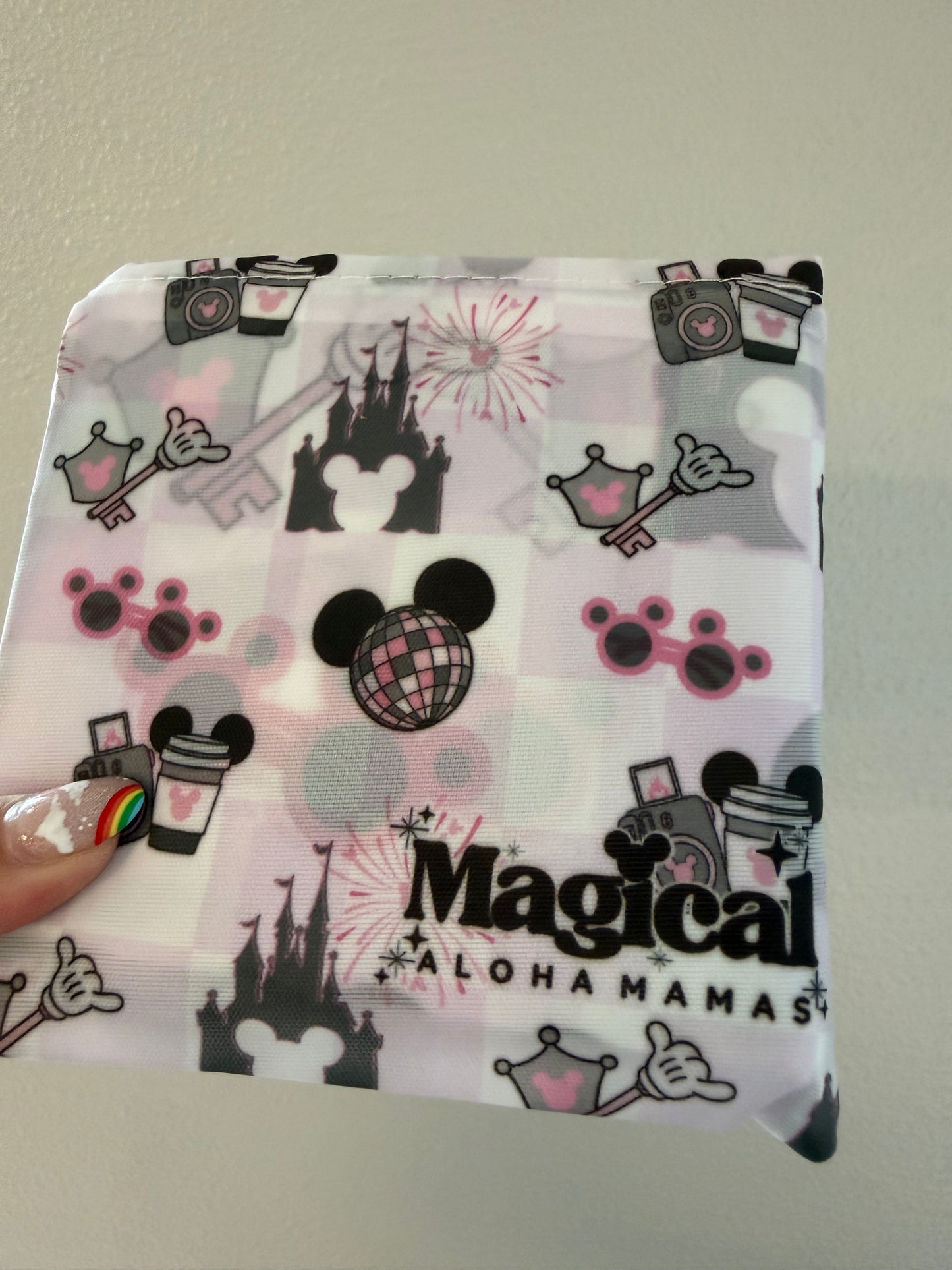 Ripstop Reusable Bag - Main Street Magic Lavender/Pink