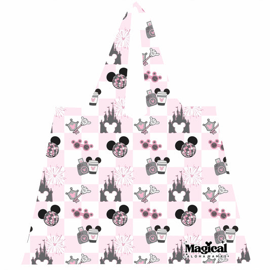 Ripstop Reusable Bag - Main Street Magic Pink