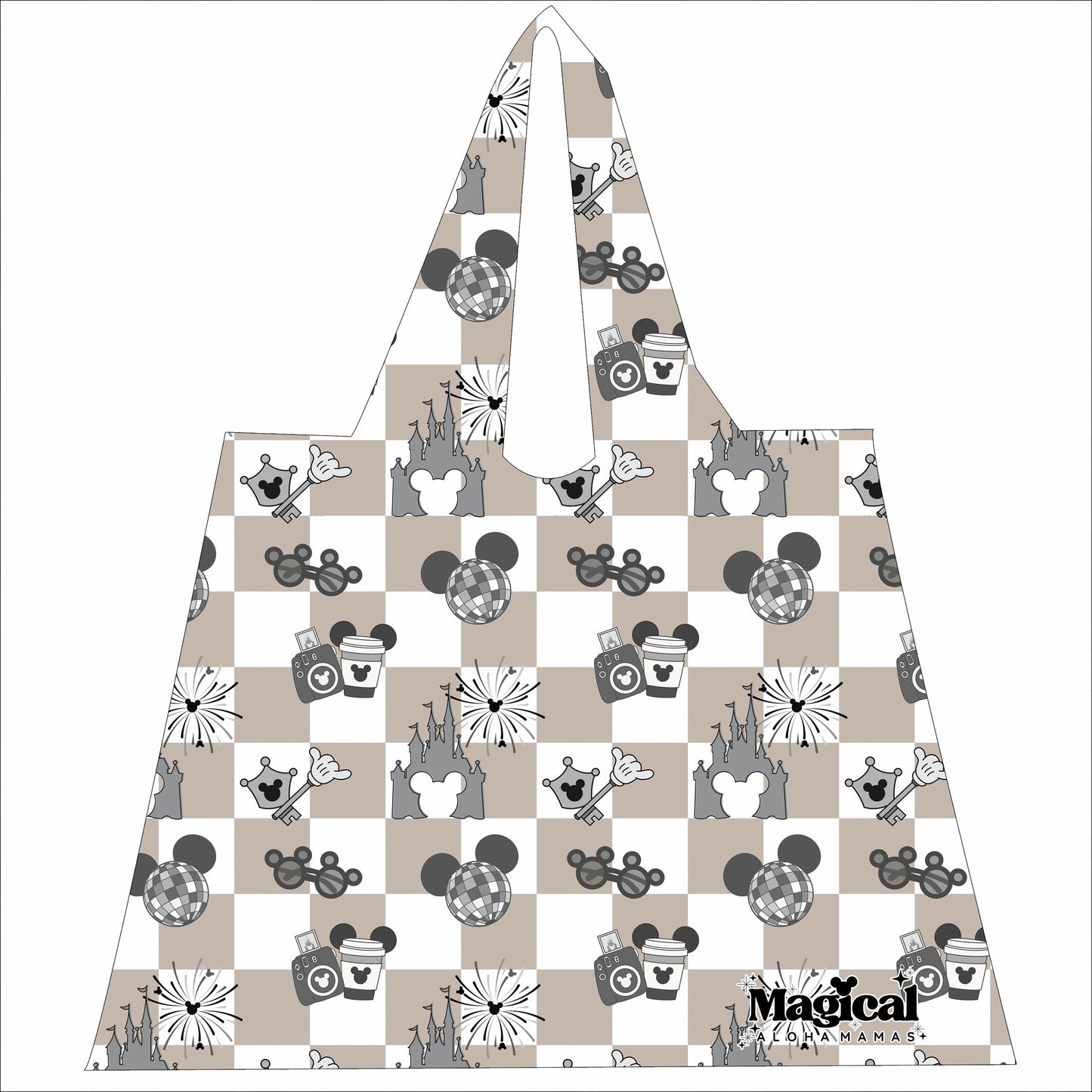 Ripstop Reusable Bag - Main Street Magic Beige
