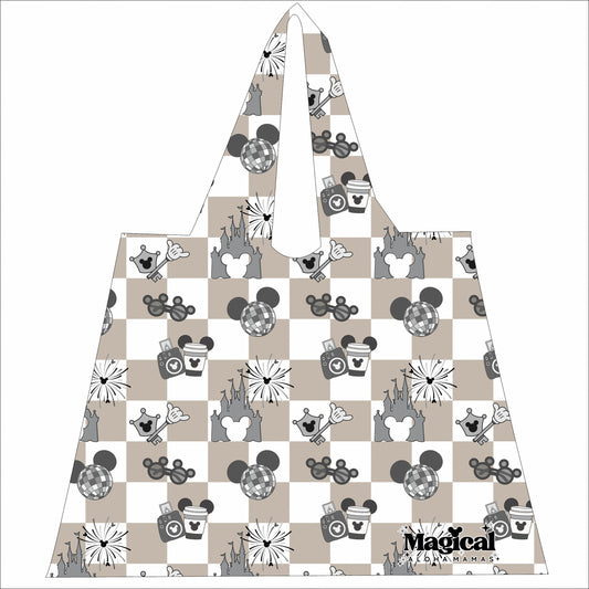 Ripstop Reusable Bag - Main Street Magic Beige