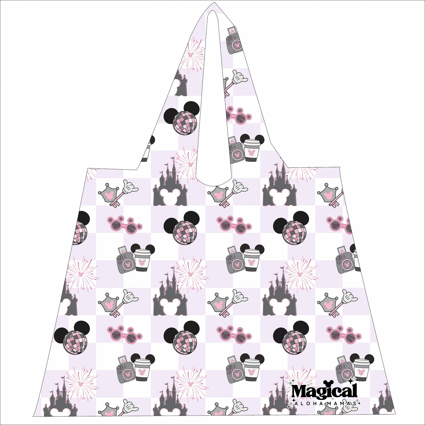 Ripstop Reusable Bag - Main Street Magic Lavender/Pink