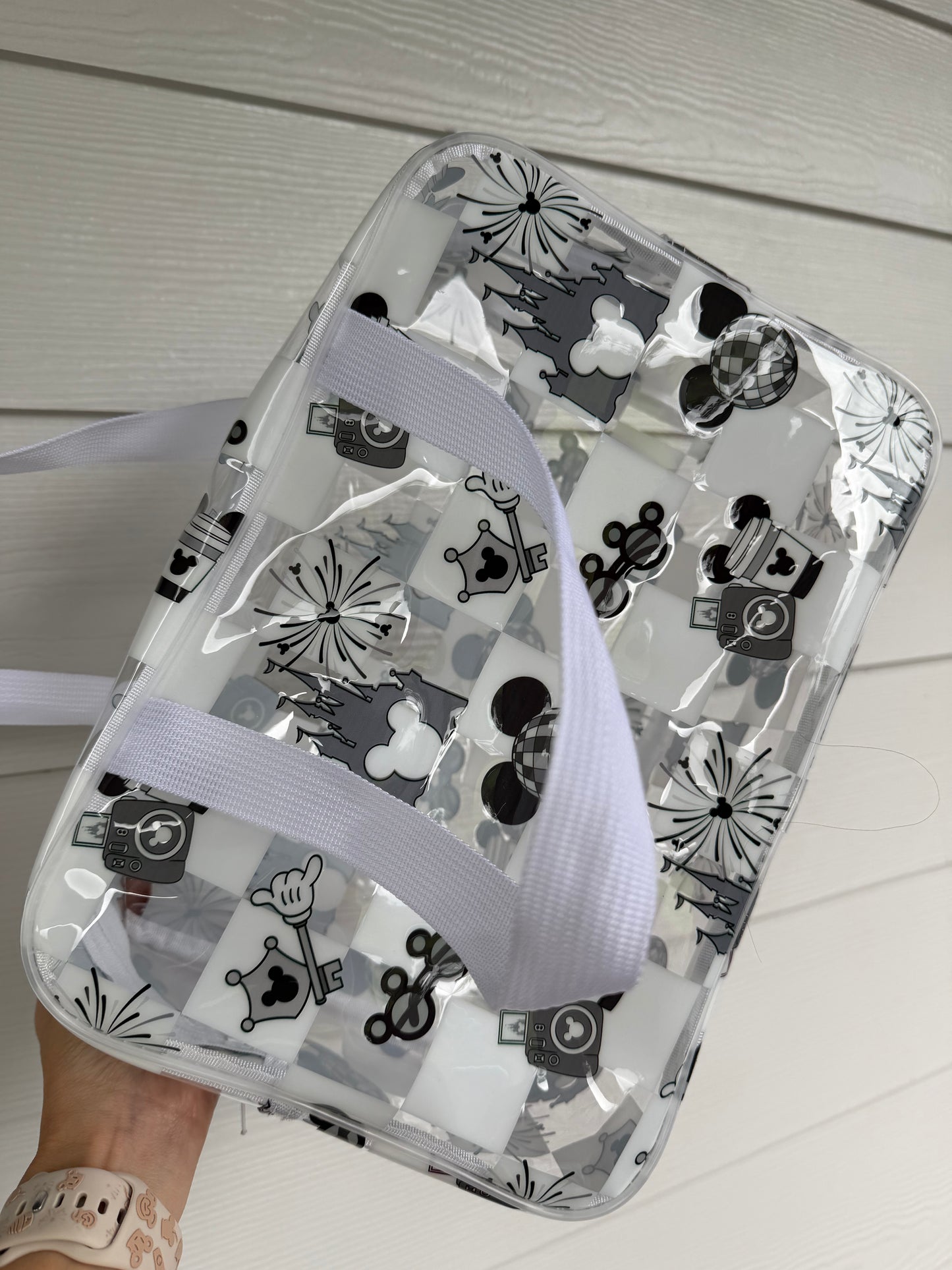 Main Street Magic White Clear Bag