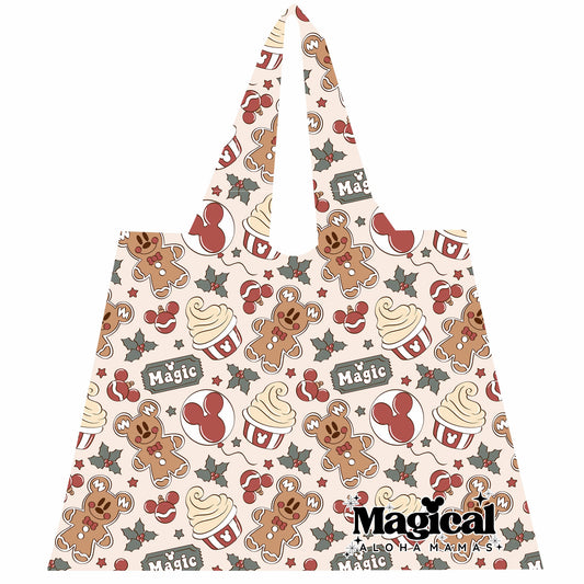 Ripstop Nylon Foldable Reusable Bag - Gingy Red