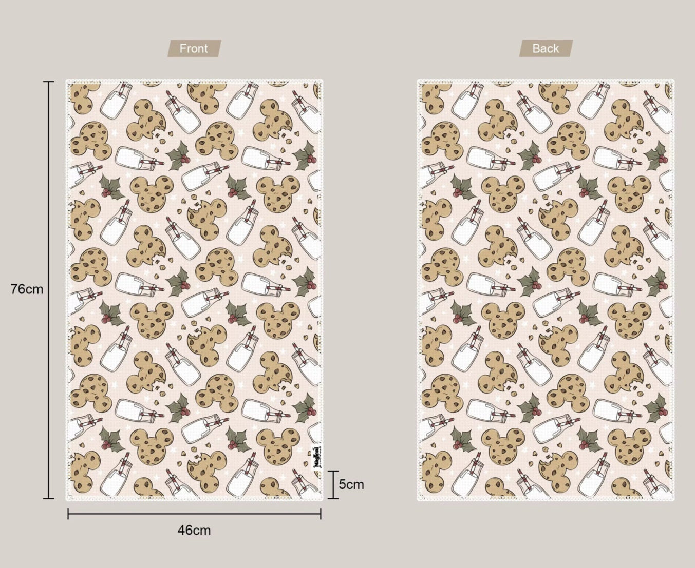 Microfiber Waffle Tea Towel - Holiday Magic