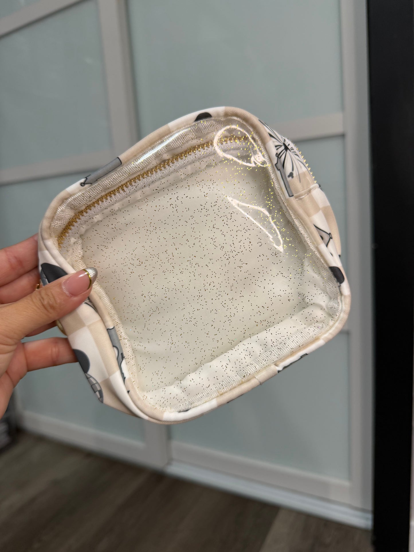 Transparent Pouch Small - Main Street Magic Beige