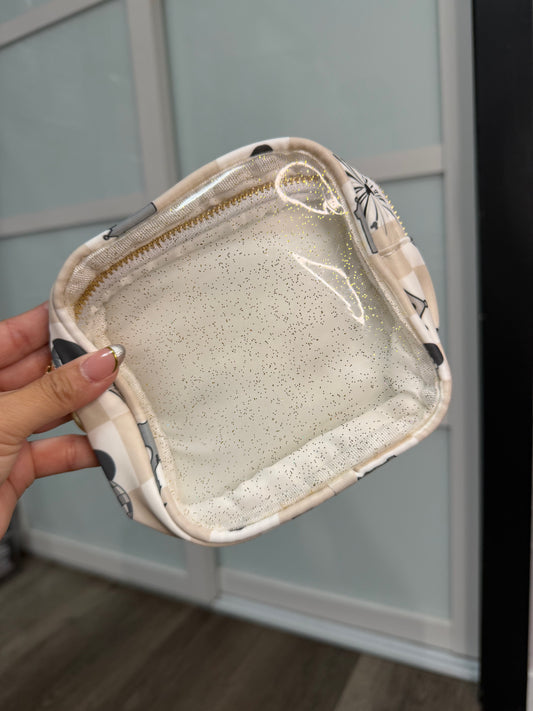 Transparent Pouch Small - Main Street Magic Beige