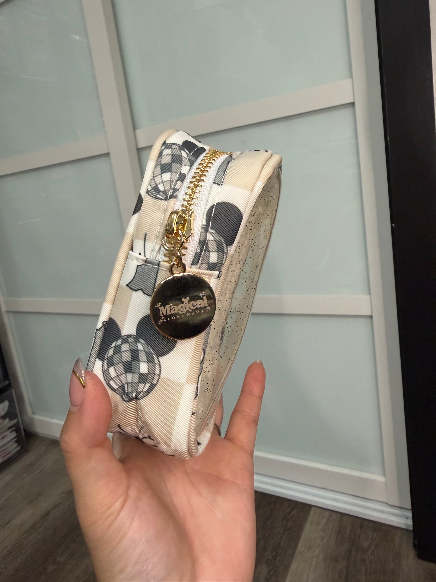 Transparent Pouch Small - Main Street Magic Beige