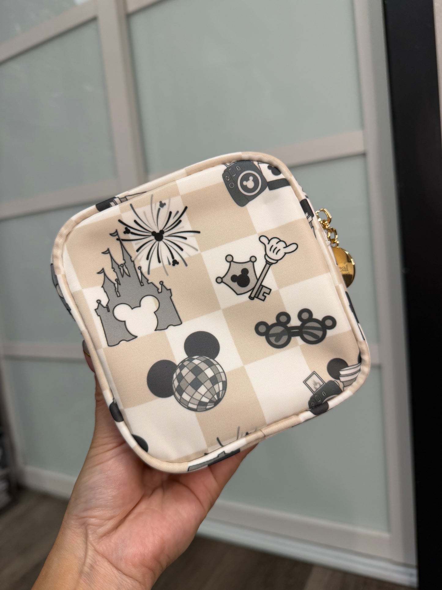 Transparent Pouch Small - Main Street Magic Beige