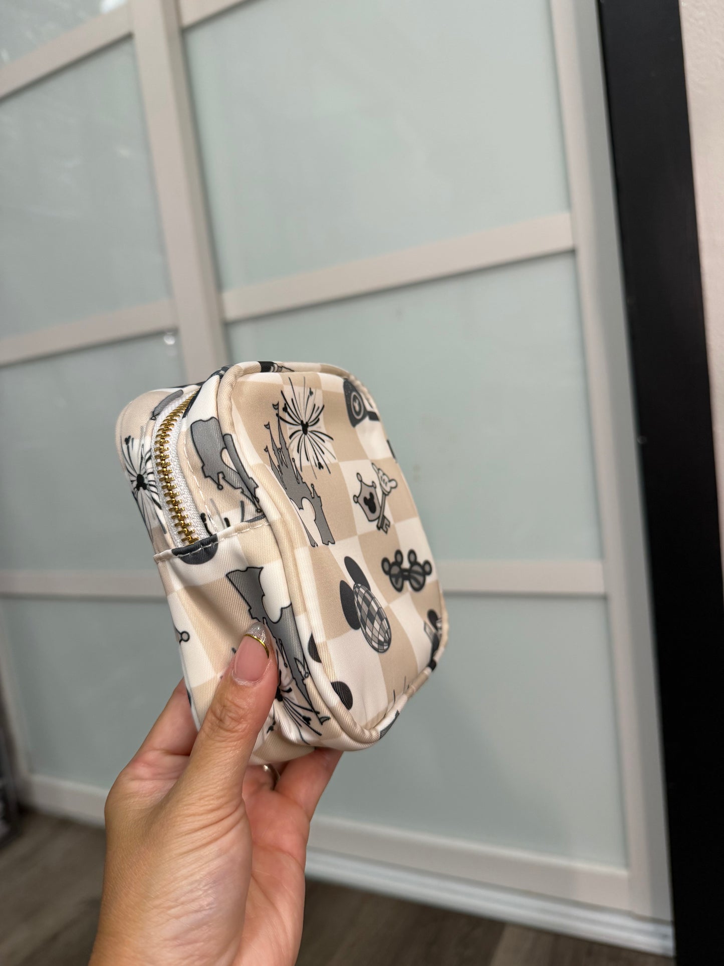 Transparent Pouch Small - Main Street Magic Beige