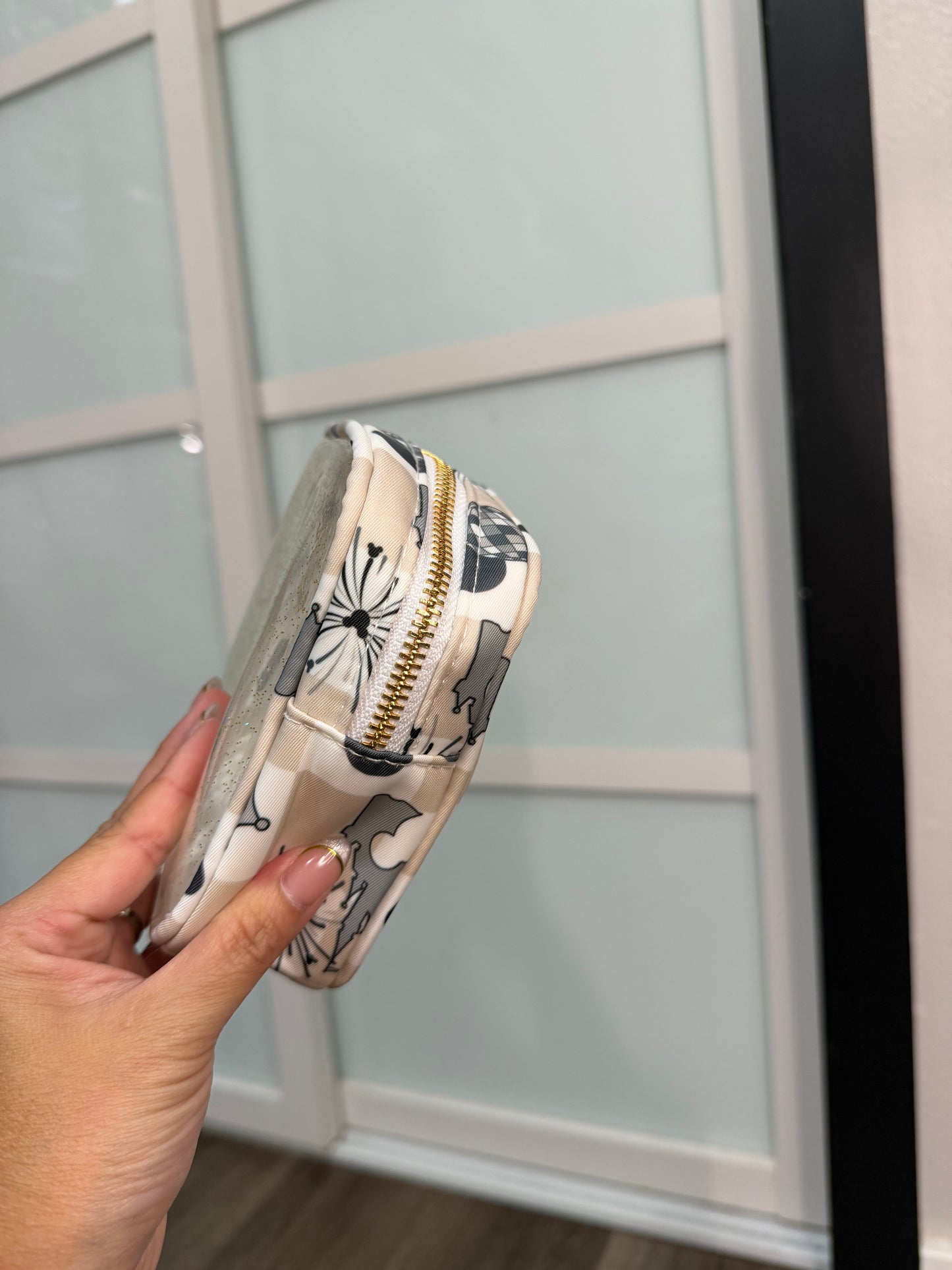 Transparent Pouch Small - Main Street Magic Beige