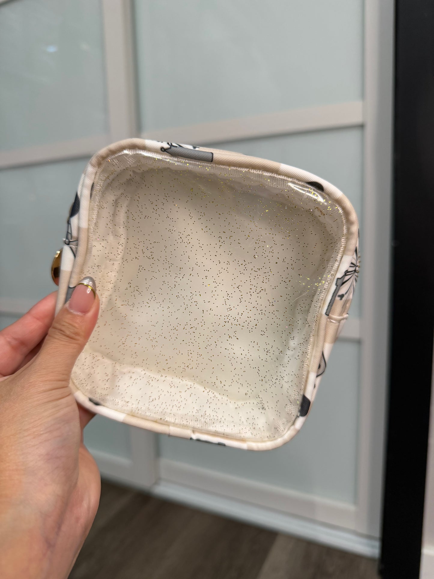 Transparent Pouch Small - Main Street Magic Beige